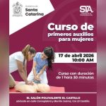 JESÚS NAVA IMPULSA CURSO DE PRIMEROS AUXILIOS PARA MUJERES EN SANTA CATARINA