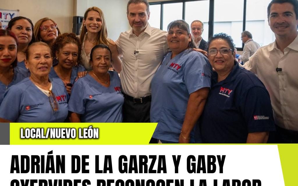 ADRIÁN DE LA GARZA Y GABY OYERVIDES RECONOCEN LA LABOR DE MÁS DE 140 ENFERMERAS Y ENFERMEROS EN SU DÍA