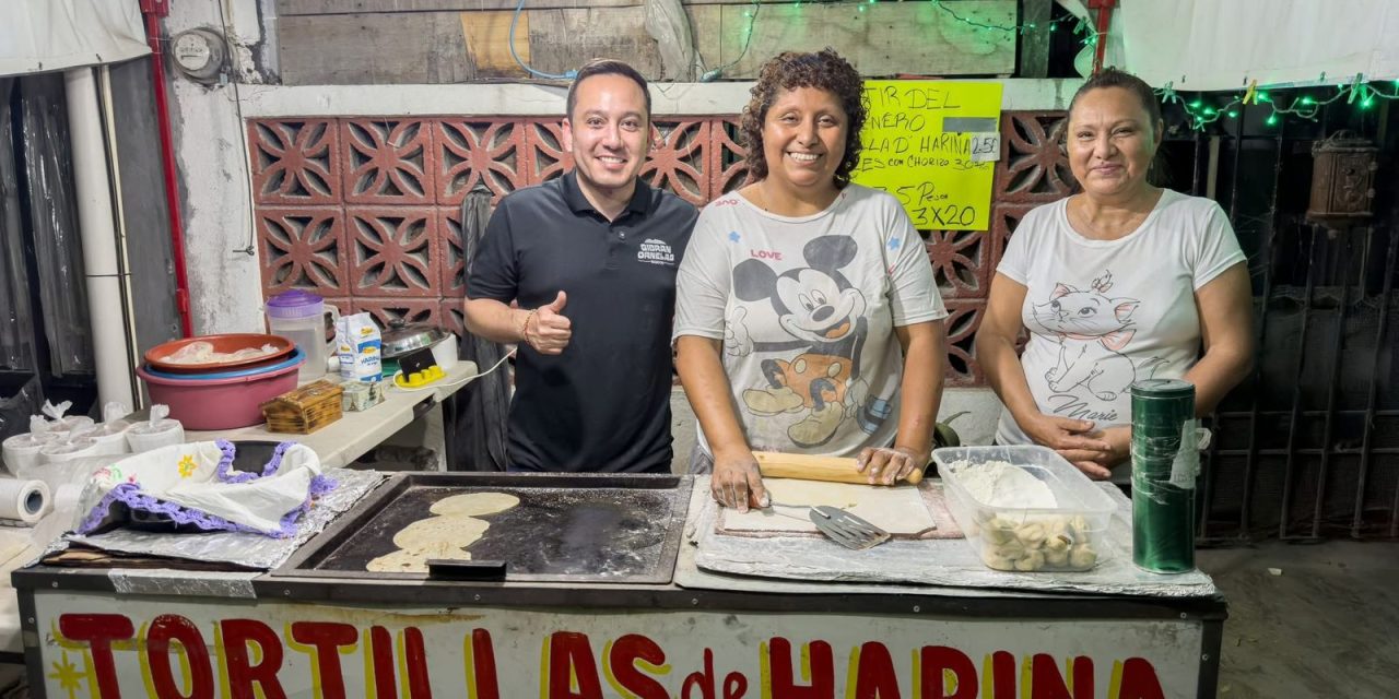 GIBRÁN ORNELAS RECORRE COLONIAS Y RESPALDA NEGOCIOS LOCALES EN MONTERREY