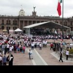 MORENA TOMA LA EXPLANADA DE LOS HÉROES POR EL INFORME DE CLAUDIA SHEINBAUM.