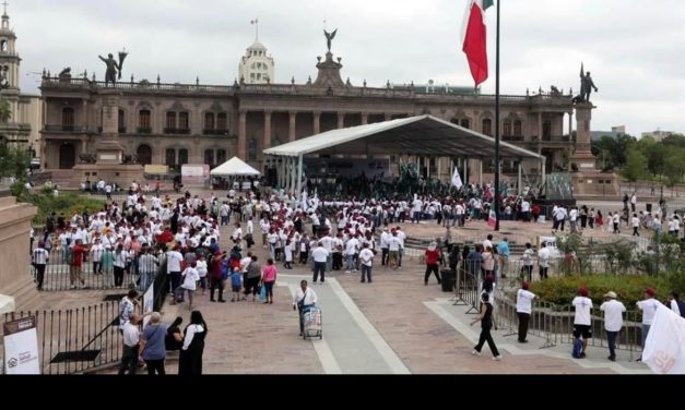 MORENA TOMA LA EXPLANADA DE LOS HÉROES POR EL INFORME DE CLAUDIA SHEINBAUM.