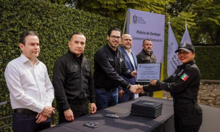 DAVID DE LA PEÑA REFUERZA SEGURIDAD EN SANTIAGO CON 10 NUEVOS POLICÍAS ANTE RETO MUNDIALISTA