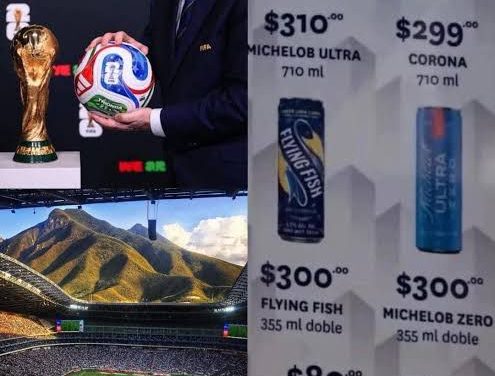 DEBUT MUNDIALISTA EN ESTADIO MONTERREY CON CERVEZA DE 310 Y AGUA DE 80 PESOS