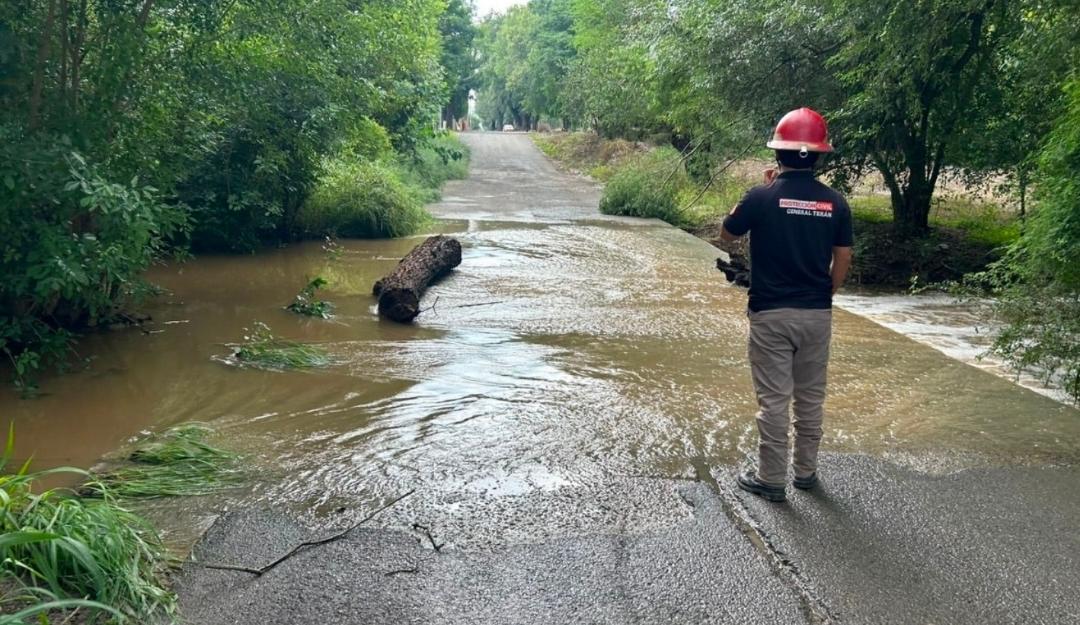 DAVID SÁNCHEZ REFUERZA VIGILANCIA PREVENTIVA EN GENERAL TERÁN POR TEMPORADA DE LLUVIAS