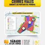 ANUNCIAN CIERRES VIALES EN GUADALUPE POR OPERATIVO ESPECIAL DEL PARTIDO 1000 DEL MUNDIAL 2026