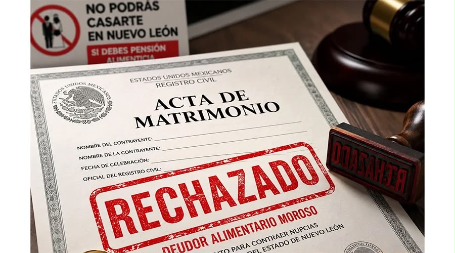 YA ES OFICIAL EN NL, PUBLICAN REFORMAS QUE IMPIDEN CASARSE Y LICENCIA A DEUDORES ALIMENTARIOS