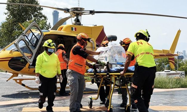 PROTECCIÓN CIVIL REALIZA TRASLADO AÉREO DE EMERGENCIA Y SALVA A RECIÉN NACIDO