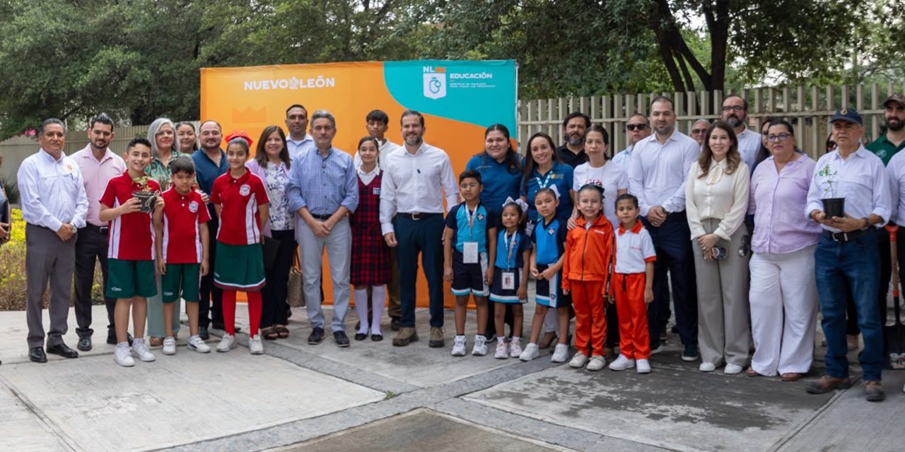 RAÚL LOZANO IMPULSA ACCIONES VERDES EN NUEVO LEÓN: SIEMBRAN 46 ÁRBOLES Y RECONOCEN A ESCUELAS