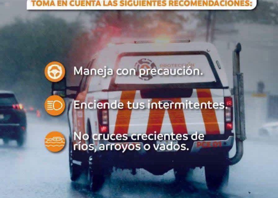 ¡A TOMAR PRECAUCIONES! PROTECCIÓN CIVIL ADVIERTE POR LLUVIAS EN NUEVO LEÓN