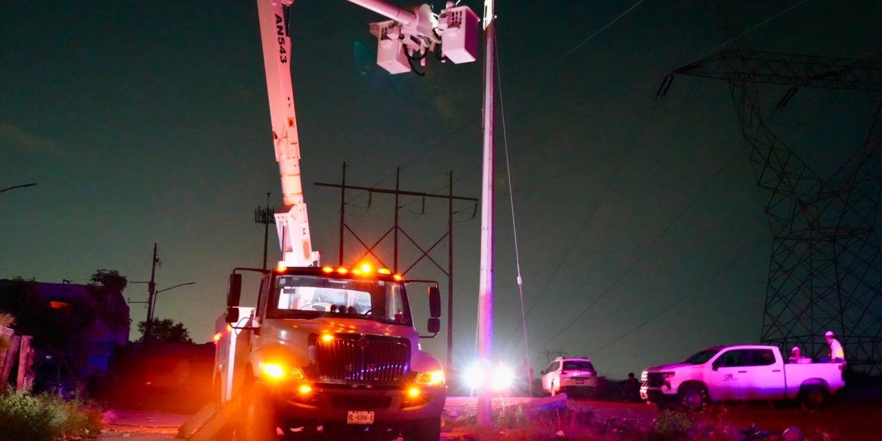 FRANCISCO ESQUIVEL COORDINA CON CFE REPARACIÓN DE INFRAESTRUCTURA ELÉCTRICA EN PESQUERÍA