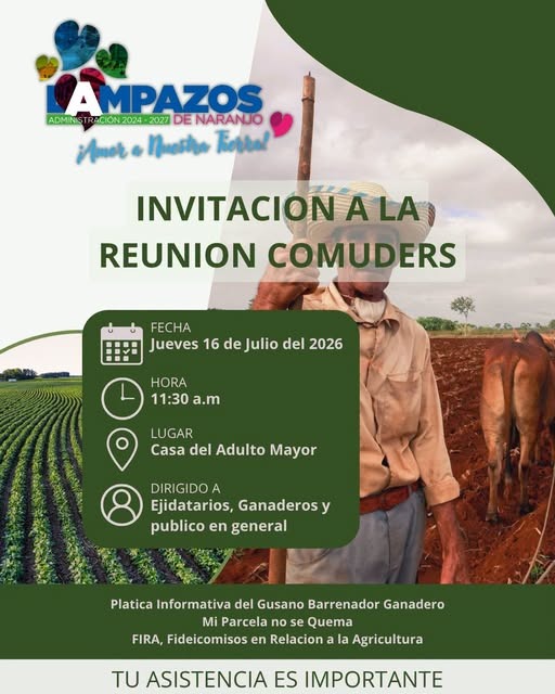 ADRIANA MARTÍNEZ CONVOCA A PRODUCTORES A REUNIÓN PARA FORTALECER EL DESARROLLO RURAL EN LAMPAZOS
