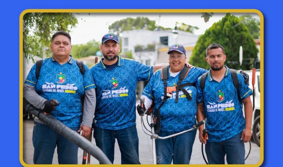 SAN PEDRO REFUERZA EL MANTENIMIENTO DE ESPACIOS PÚBLICOS PARA ELEVAR LA CALIDAD URBANA