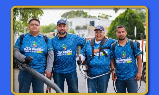 SAN PEDRO REFUERZA EL MANTENIMIENTO DE ESPACIOS PÚBLICOS PARA ELEVAR LA CALIDAD URBANA