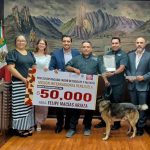 JESÚS NAVA RECONOCE A LA UNIDAD K9 JAGUARES POR MISIONES DE RESCATE EN VENEZUELA