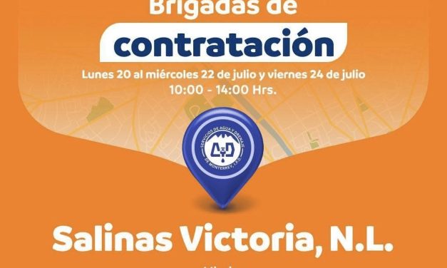RAÚL CANTÚ INVITA A APROVECHAR BRIGADAS DE CONTRATACIÓN DE AGUA EN SALINAS VICTORIA