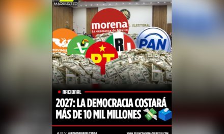 2027: LA DEMOCRACIA COSTARÁ MÁS DE 10 MIL MILLONES