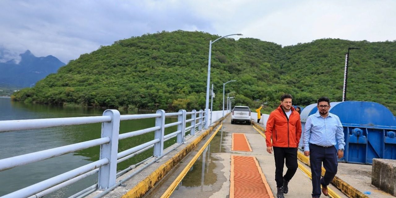 SAMUEL GARCÍA SUPERVISA PRESAS DE NUEVO LEÓN Y REPORTA NIVELES ÓPTIMOS PARA TEMPORADA TURÍSTICA