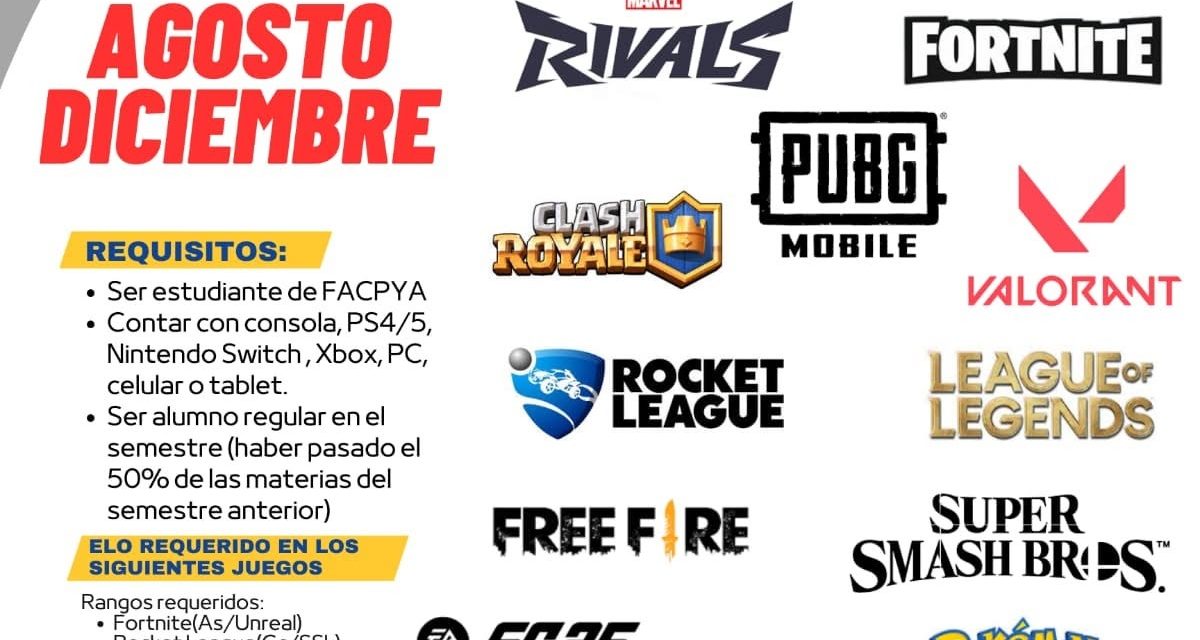 ADRIANA GARZA IMPULSA LA CREACIÓN DEL EQUIPO FACPYA ESPORTS PARA ESTUDIANTES UNIVERSITARIOS