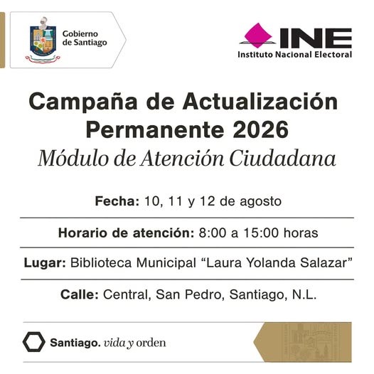DAVID DE LA PEÑA ACERCA SERVICIOS MUNICIPALES CON CAMPAÑA DE ACTUALIZACIÓN PERMANENTE EN SANTIAGO