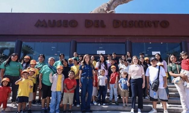 MARICARMEN MARTÍNEZ LLEVA A NIÑAS Y NIÑOS DEL DIF JUÁREZ A CONOCER EL MUSEO DEL DESIERTO