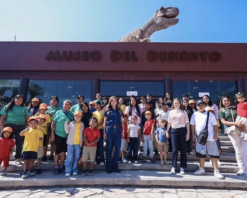 MARICARMEN MARTÍNEZ LLEVA A NIÑAS Y NIÑOS DEL DIF JUÁREZ A CONOCER EL MUSEO DEL DESIERTO