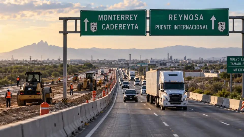 GOBIERNO FEDERAL PREPARA CONEXIÓN DE AUTOPISTA CADEREYTA-REYNOSA CON LIBRAMIENTO SUR II