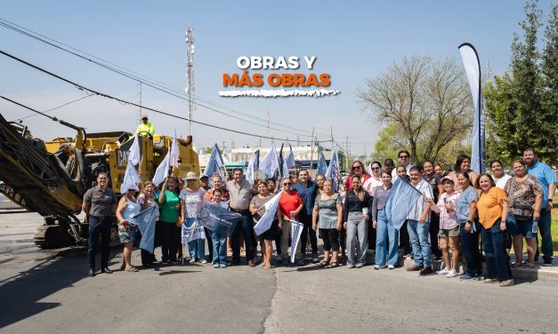 RAÚL CANTÚ ARRANCA REPAVIMENTACIÓN DE CALZADA DEL SOL EN SALINAS VICTORIA