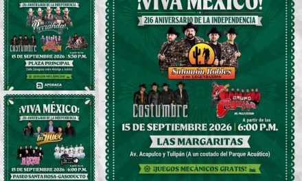 APODACA CELEBRARÁ EL GRITO DE INDEPENDENCIA EN TRES SECTORES