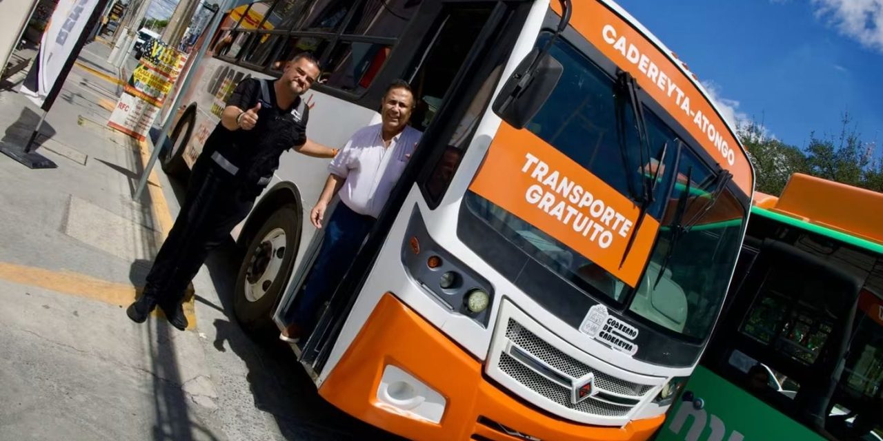 CARLOS RODRÍGUEZ “EL CUATE” AMPLÍA TRANSPORTE GRATUITO HACIA ATONGO