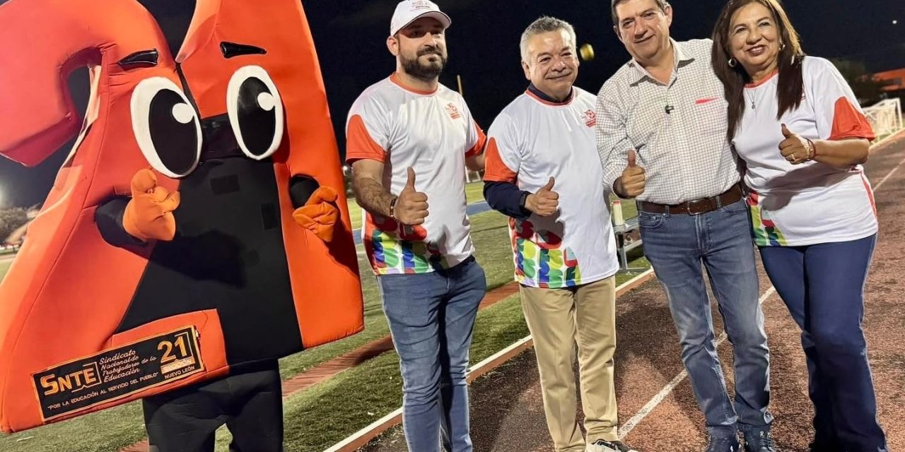 FELIPE CANALES ACOMPAÑA FINAL DEL TORNEO MAGISTERIAL DE FÚTBOL EN ESCOBEDO