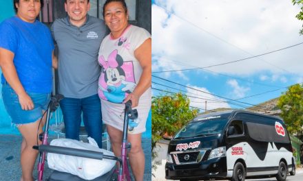 GIBRÁN ORNELAS ENTREGA ANDADORES A FAMILIAS PARA APOYAR SU MOVILIDAD