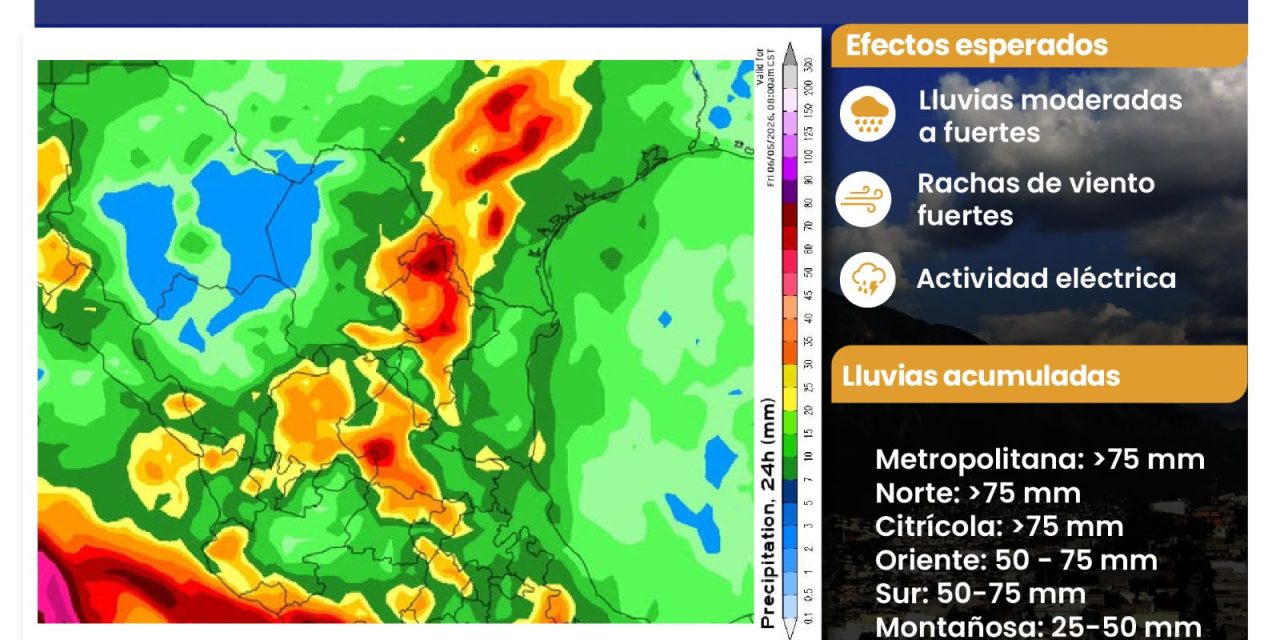 FRENTE FRÍO 1 DEJARÁ LLUVIAS INTENSAS EN NUEVO LEÓN DURANTE LOS PRÓXIMOS DÍAS