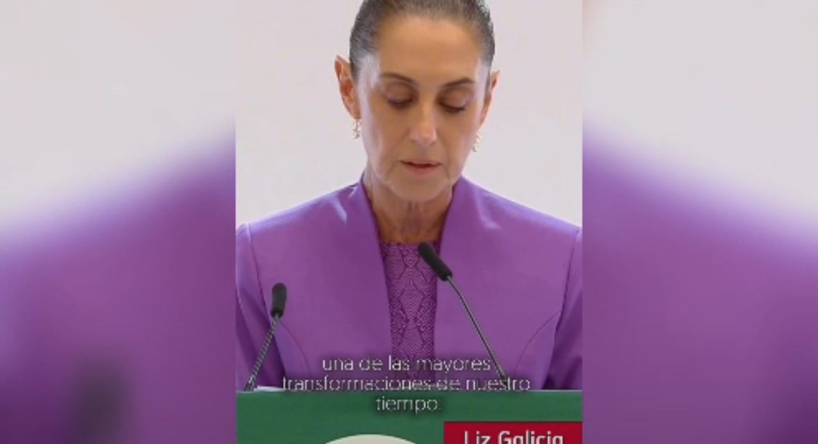 LIZ GALICIA DA LA BIENVENIDA A CLAUDIA SHEINBAUM EN NUEVO LEÓN