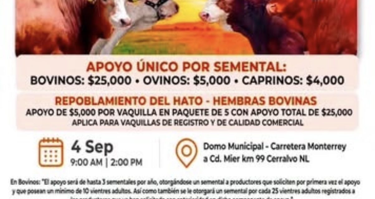 BALTAZAR MARTÍNEZ IMPULSA MEJORAMIENTO GENÉTICO Y REDOBLAMIENTO DE HATO EN CERRALVO