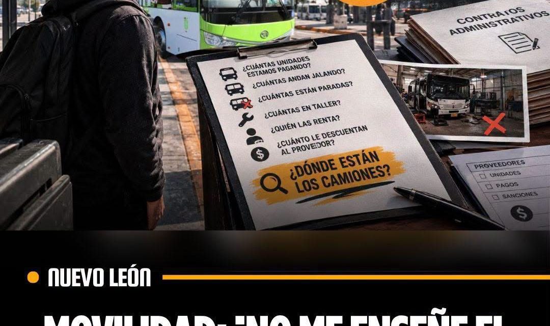 MOVILIDAD: ¡NO ME ENSEÑE EL CONTRATO, ENSÉÑEME EL CAMIÓN!