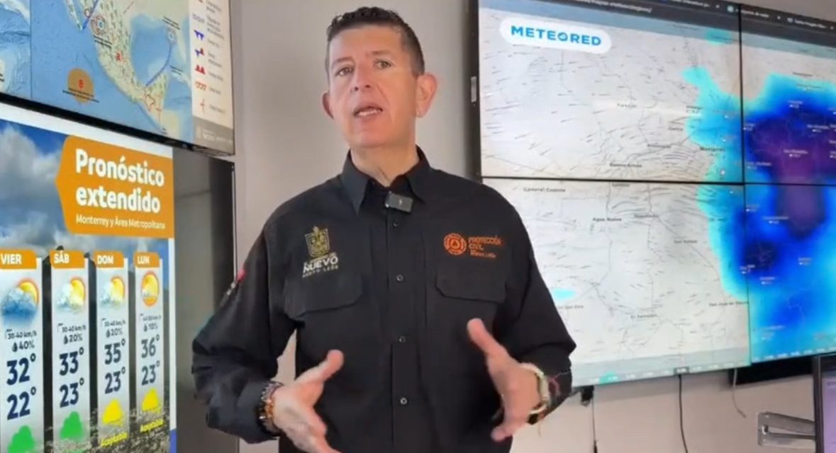 PROTECCIÓN CIVIL ALERTA POR LLUVIAS Y VIENTOS FUERTES EN NUEVO LEÓN