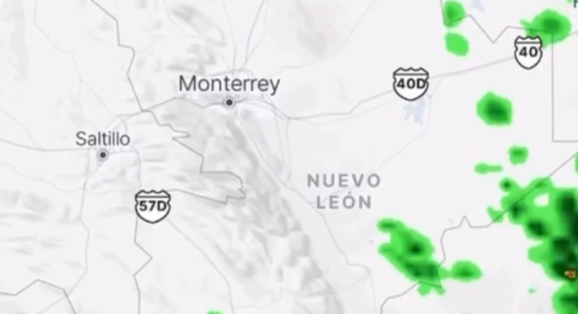 LLUVIAS AISLADAS Y ACTIVIDAD ELÉCTRICA SE ESPERAN ESTE MIÉRCOLES EN NUEVO LEÓN