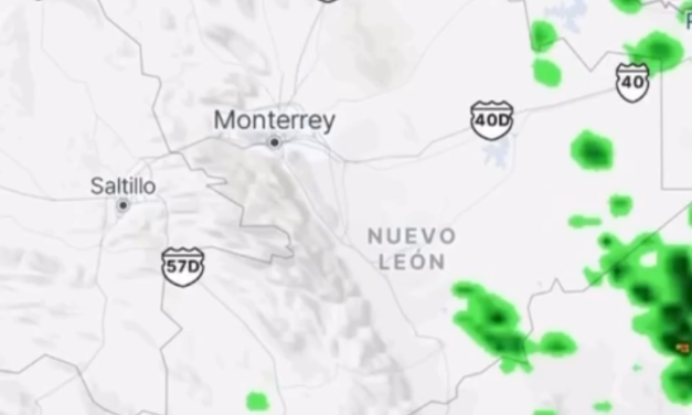 LLUVIAS AISLADAS Y ACTIVIDAD ELÉCTRICA SE ESPERAN ESTE MIÉRCOLES EN NUEVO LEÓN
