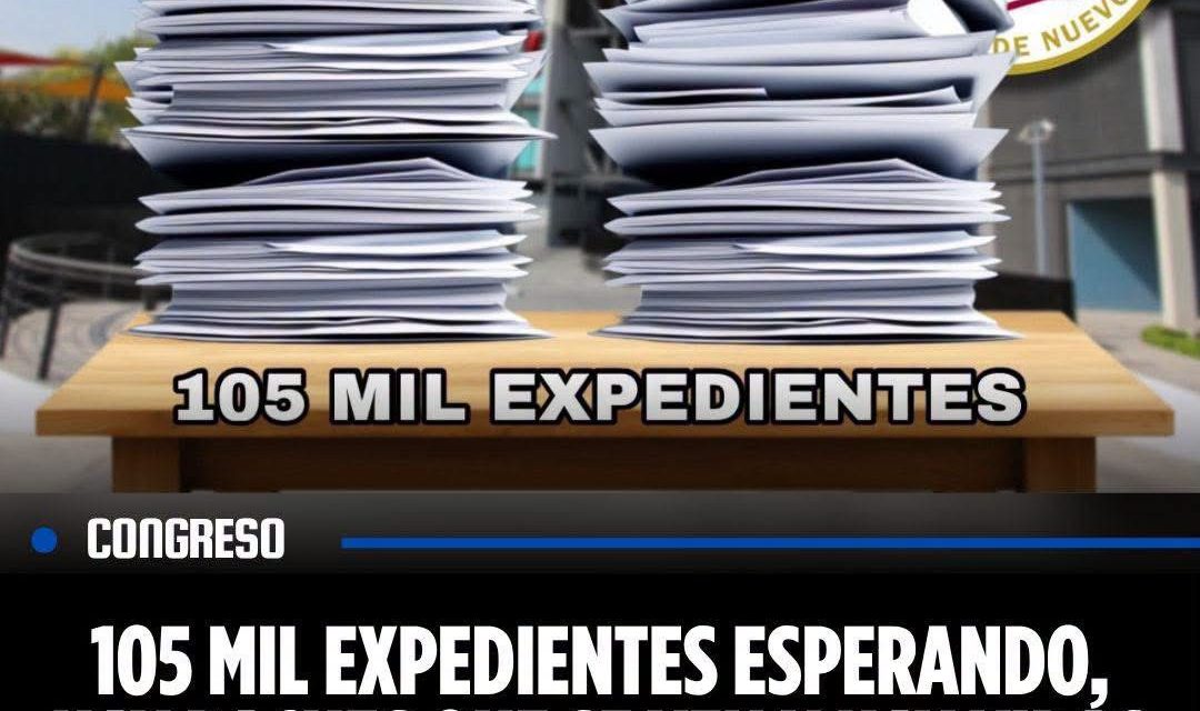 105 MIL EXPEDIENTES ESPERANDO: HAY BACHES QUE SE VEN… Y HAY VIDAS ENTERAS ATORADAS EN UN JUZGADO