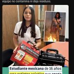 ÁNGELA KARIME VENEGAS, ESTUDIANTE MEXICANA CREA EXTINTOR ACÚSTICO QUE APAGA EL FUEGO EN SEGUNDOS