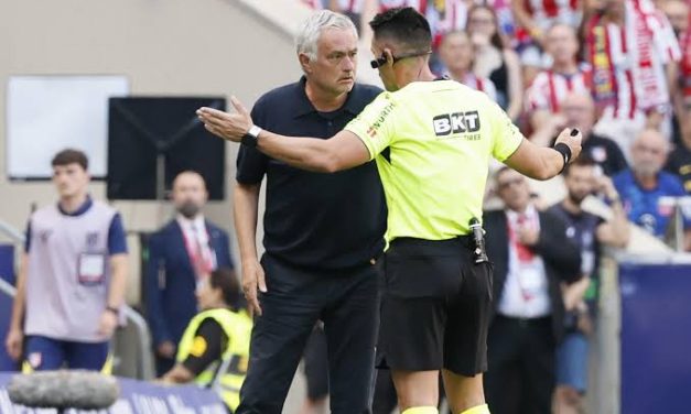 “STOP ACOSO ARBITRAL YA”: ATLÉTICO DE MADRID RESPONDE A MOURINHO