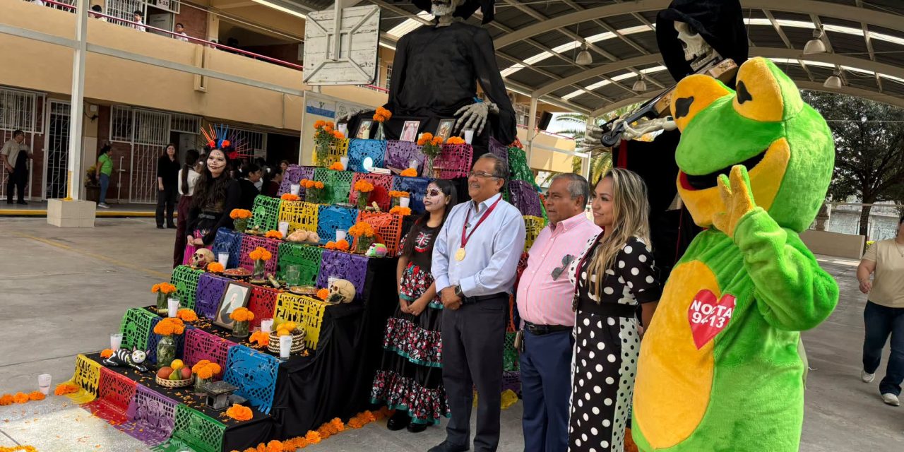 ANDRÉS MIJES IMPULSA LAS TRADICIONES CON ALTAR DE MUERTOS EN HONOR A GONZALITOS EN ESCOBEDO