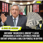 GRITARON “¡REGRESEN EL DINERO!” Y LUEGO APROBARON LA CUENTA ¿ENTONCES PARA QUÉ GRITAN? APRUEBAN A AMLO SIN PONERLE NI UN PERO