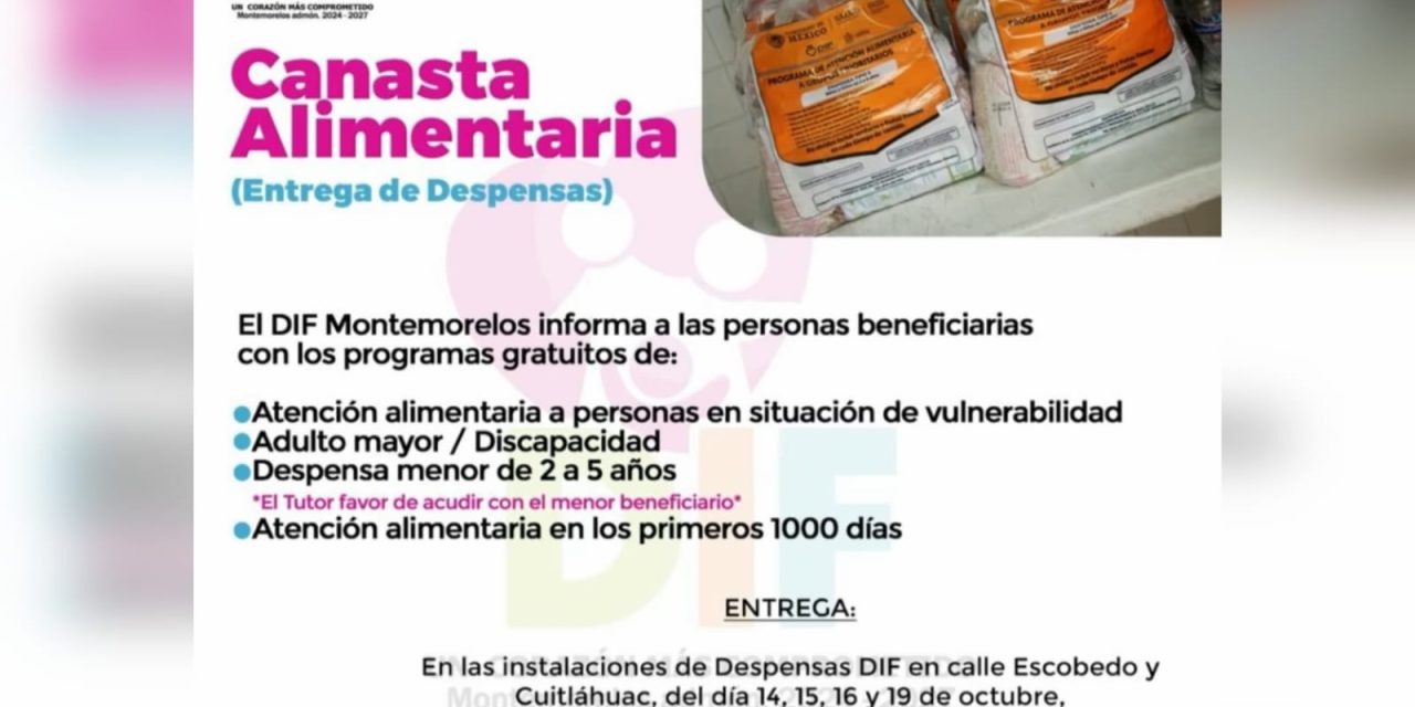 MIGUEL ÁNGEL SALAZAR ANUNCIA ENTREGA DE DESPENSAS GRATUITAS PARA FAMILIAS DE MONTEMORELOS