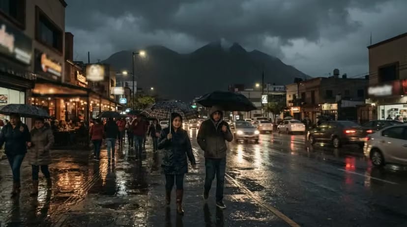 FRENTE FRÍO 2 TRAERÁ LLUVIAS, RACHAS DE VIENTO Y DESCENSO DE TEMPERATURA A NUEVO LEÓN