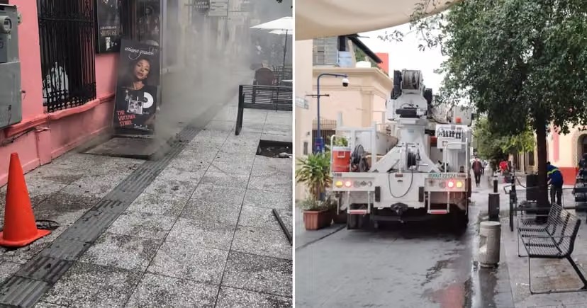 EXPLOSIÓN DE TRANSFORMADOR PROVOCA APAGÓN Y AFECTA A COMERCIANTES DE BARRIO ANTIGUO