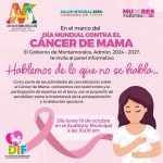 MIGUEL ÁNGEL SALAZAR INVITA A ACTIVIDADES POR EL DÍA MUNDIAL CONTRA EL CÁNCER DE MAMA EN MONTEMORELOS