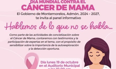 MIGUEL ÁNGEL SALAZAR INVITA A ACTIVIDADES POR EL DÍA MUNDIAL CONTRA EL CÁNCER DE MAMA EN MONTEMORELOS