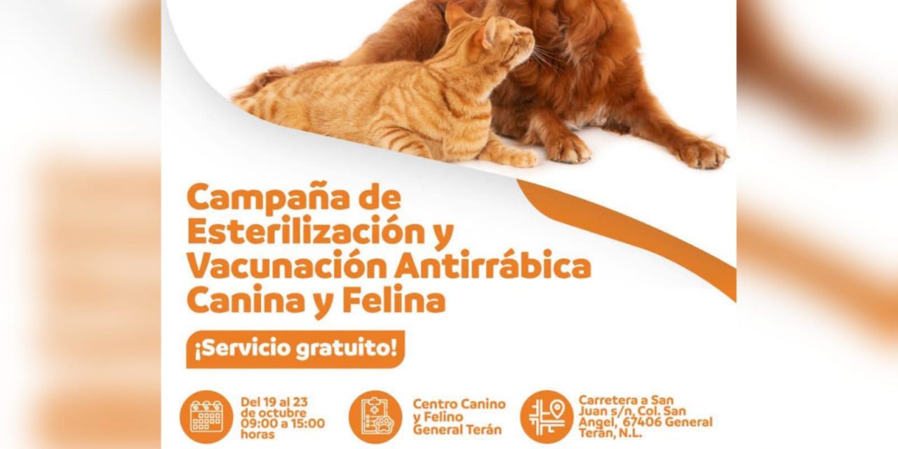 DAVID SÁNCHEZ FOMENTA CAMPAÑA GRATUITA DE ESTERILIZACIÓN Y VACUNACIÓN PARA MASCOTAS EN GENERAL TERÁN