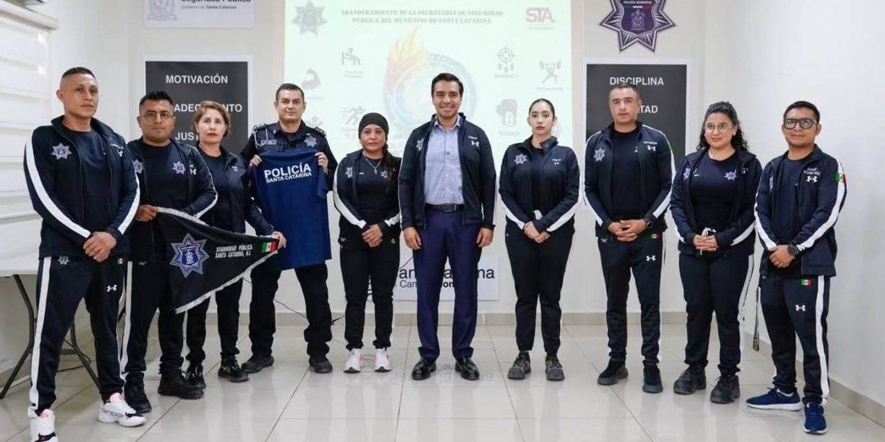 JESÚS NAVA RECONOCE A POLICÍAS Y BOMBEROS DE SANTA CATARINA POR OBTENER SIETE MEDALLAS EN COMPETENCIA NACIONAL